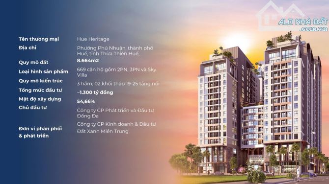 Căn Hộ Cao Cấp Toạ Lạc Tại Trung Tâm  TP Huế, Mặt Tiền Đống Đa - Pháp lý rõ ràng - 2