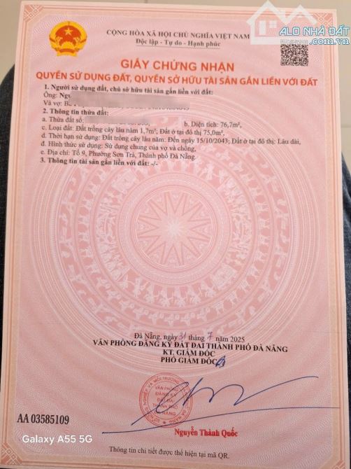 Chính chủ bán đất kiệt Bình Than , Phường Sơn Trà , Đà Nẵng ( VỊ TRÍ GẦN SIÊU THỊ COPMART - 2