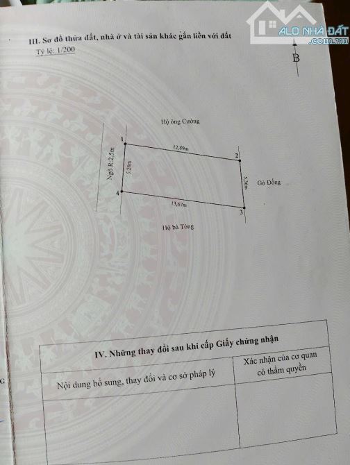 Bán gấp  1 lô tại Thôn Đồng Quán  Hoa Động Thuỷ Nguyên - 3