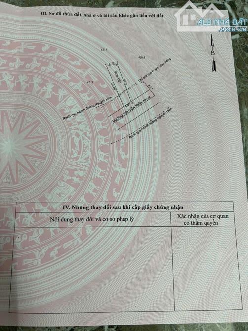 Bán lô dất Mặt tiền Nguyễn Hiền, Dĩ an. hạ còn 3ty650. - 3