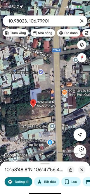 Bán đất mặt tiền DT 768, Bình Hòa, Vĩnh Cửu: 19 (NH: 21m) x 76= 1.457m, giá 19,9 tỷ. - 4