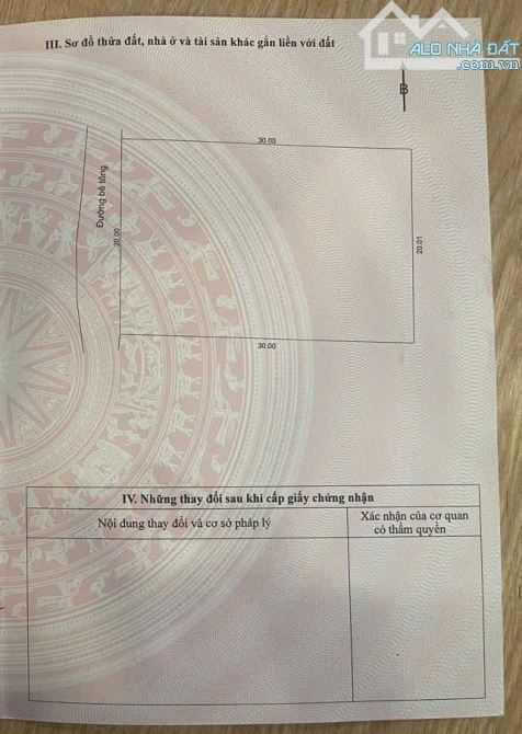 Bán đất xây nhà vườn, 600m2 có 150m2 đất ở ngang rộng rãi 20m vuông vắn. - 3
