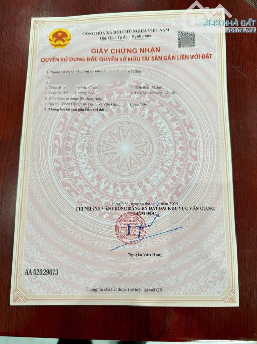 Nhỉnh 3 tỷ lô đất mới 73,3m2 đường ô tô tránh tại CD Quán Trạch, Liên Nghĩa, Văn Giang - 3