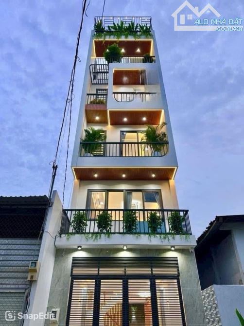 HIẾM !! 🆘🆘  Nhà mới ở ngay 5 tầng, Thang máy nhập khẩu, 62m2, hẻm xe hơi, Huỳnh Tấn Phát