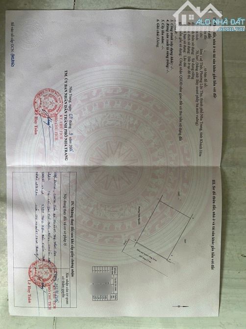 Nhà cấp 4 P.LỘC THỌ trung tâm NHA TRANG - 70mv ngang 7m vuông vắn - sổ hồng, gần biển