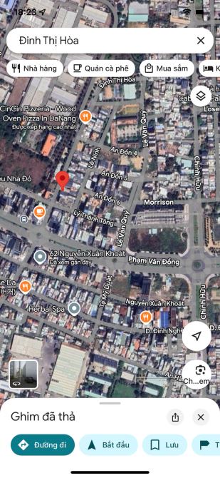 Bán 3 lô liền kề 270m2 - mặt tiền đường Đinh Thị Hòa -Gần Phạm Văn Dồng