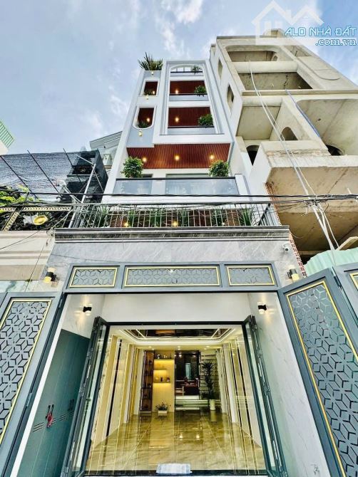 🏠 Phạm Văn Chiêu,Phường 13 Gò Vấp💎 Hẻm 1 trục 7m 💎4.2m x 21m. 5 Lầu Thang Máy💵15,8 Tỷ