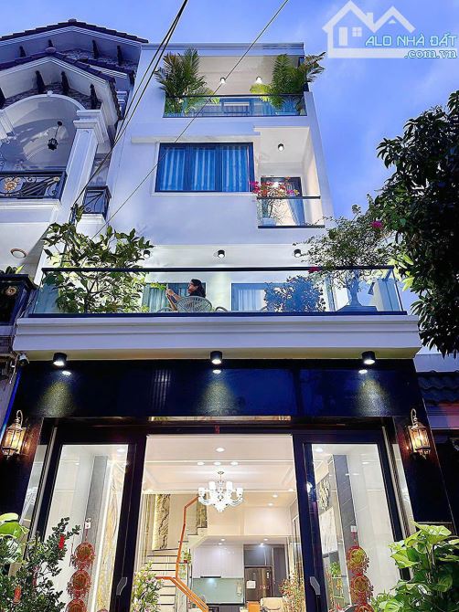 🏠Bán Nhà Hẻm Xe Hơi Quang Trung Phường 8💎4,5x13m 3 Lầu 4PN 6WC💵9,5 Tỷ