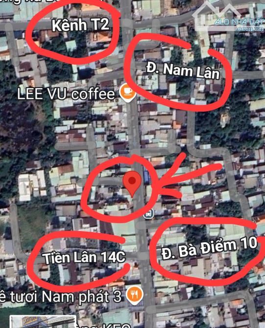 Bán nhà 2 mặt Tiền Phan Văn Hớn (có mặt tiền phía sau hẻm), Bà Điểm, Hóc Môn.  Giá 16,4 tỷ