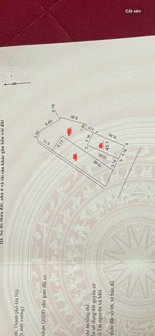 hơn 7 tỷ đất đẹp xuân trạch-hàng xóm vin cổ loa, cầu tứ liên , ô tô cất trong đất
