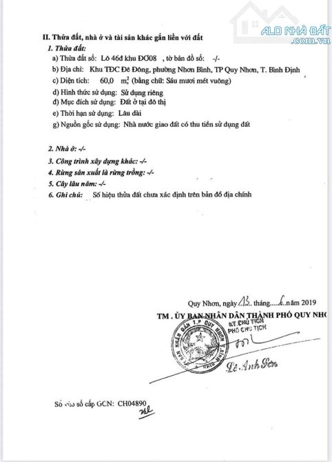 Bán Lô Đất mặt tiền Khu Chung cư An Phú Thịnh - 1