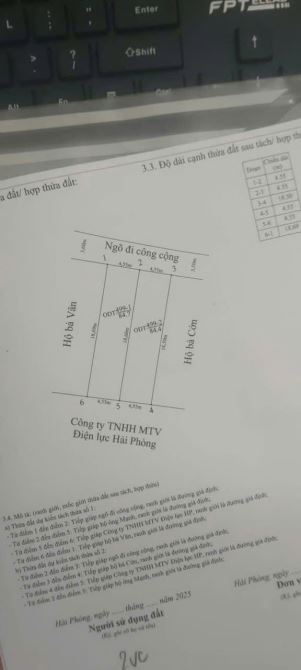 Bán 2 lô đất cạnh nhau 85m2 ngay chợ Nguyễn Trung Thành, Hùng Vương, Hồng Bàng, Hải Phòng - 1