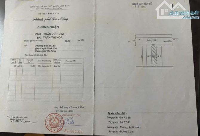 96M2 đất mặt tiền cạnh sông Hàn, Gần chợ. Tiện ích liền kề - 1