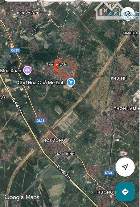 Bán 80m2 đất, mặt tiền 6m, kinh doanh, ô tô vào, Ngự tiền thanh lâm mê linh chỉ hơn 3 tỷ - 2
