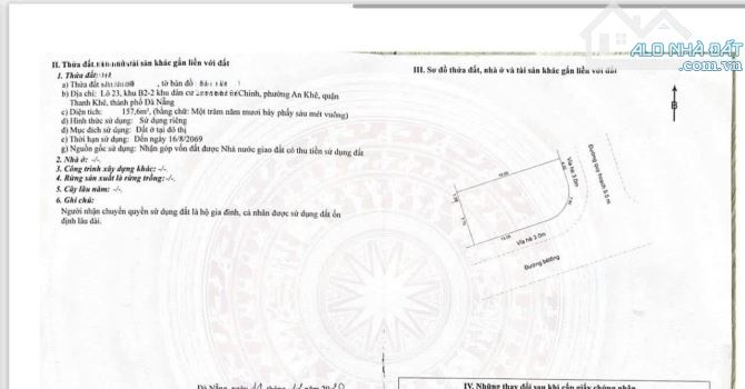 ❌❌ Lô Góc 2 MT Diện tích lớn 157m2 Nằm Trục Đường 5m5 Thanh Khê - Tp Đà Nẵng - 3