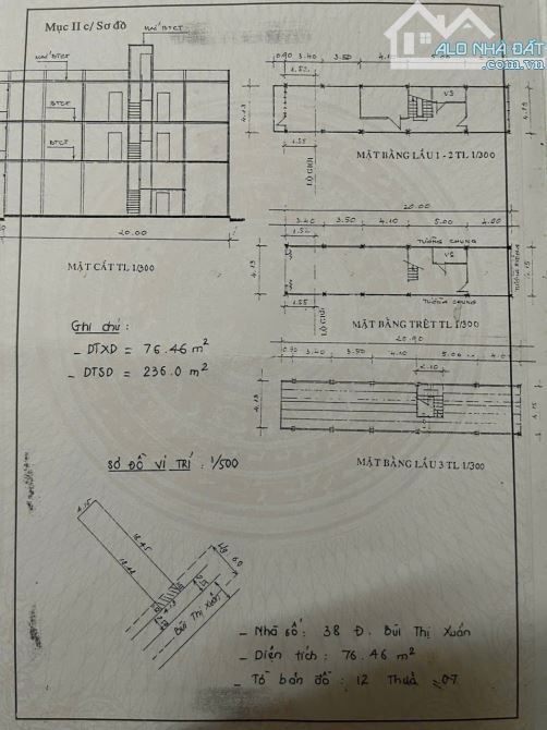 BÁN NHÀ 2 LẦU MẶT TIỀN ĐƯỜNG BÙI THỊ XUÂN GẦN CÔNG VIÊN HÙNG VƯƠNG - 3