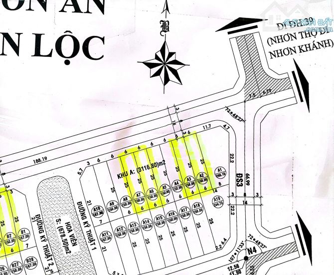Bán đất 150m2 khu An Thành,Nhơn lộc,tx an nhơn, Bình Định - 3