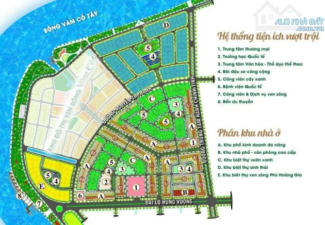 Chủ gửi bán ĐẤT NỀN BIỆT THỰ NHÌN TRỰC DIỆN SÔNG , phường Tân An , Long An - 4
