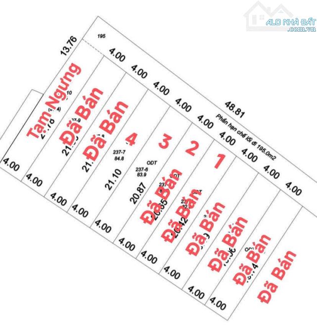 NHANH HƠN GIÓ CÒN DUY NHẤT 2LÔ Diện tích 85m2,Thổ cư Chỉ 1Tỷ550Tr - 4