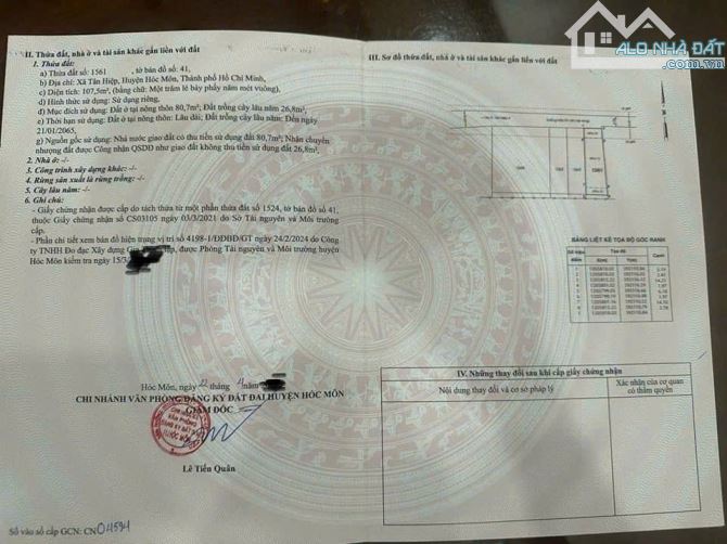CCG ! Bán căn nhà kèm 2 phòng trọ Tân Hiệp Hóc Môn 5x21 ( 107m2 ) 995 TRIỆU Shr - 5