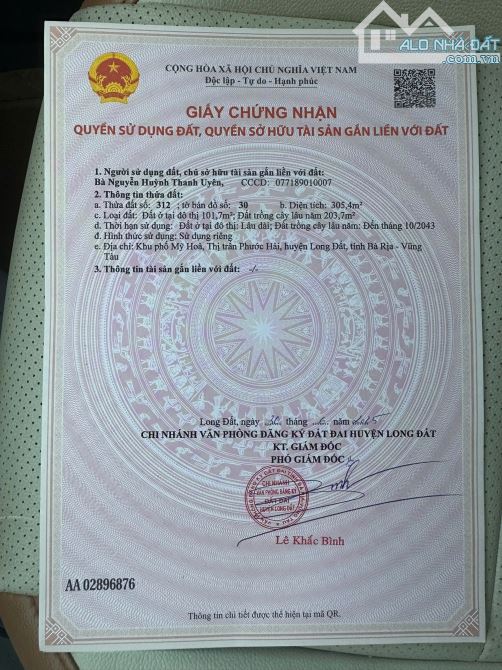 Vị trí đắc địa - gần đường lớn - đi biển chỉ 5p Xã Phước Hải.BRVT - Tp HCM - 7