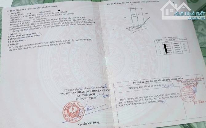 Gấp ! Cứu chủ Căn nhà 1 trệt 1 lầu ( 102m2 SHR ) ở Đ. Hà Văn Lao , Củ Chi giá chỉ 900tr - 8