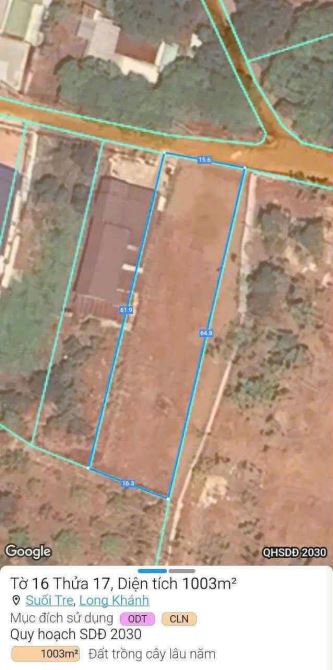 Siêu phẩm 1000m2 Suối Tre Long Kháng có 100m2 Thổ Cư, nỡ hậu, đất đẹp