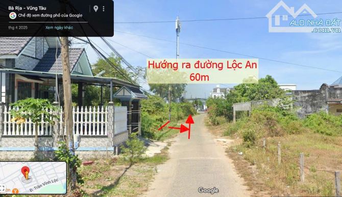 🔥 Bán đất 173,2m² thổ cư 100% Lộc An – Long Đất- BRVT, mặt tiền đường lớn, SHR 🔥