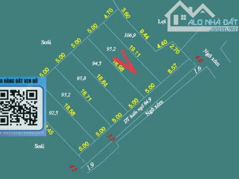 BÁN ĐẤT ĐẤT NỀN XÃ XUÂN MAI – FULL THỔ CƯ – GIÁ TỐT – S = 92,5m² - 1