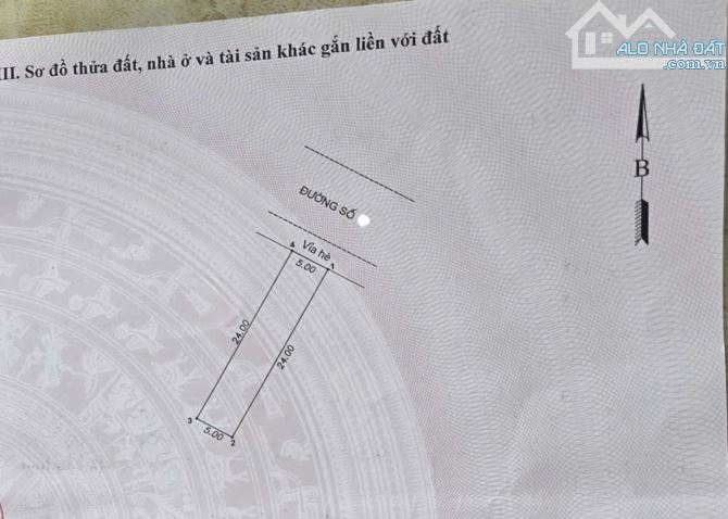 Bán đất 5x24m, đường số 14 Trung Tâm Hành Chính Dĩ An p.Dĩ An kế trường Việt Anh - 1