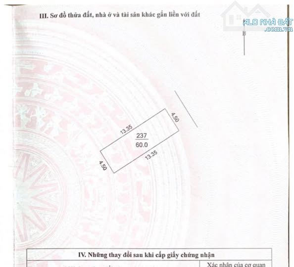 Bán nhanh nhà cấp 4 đường Văn Học xã Thiên Lộc, Kim Chung, Đông Anh mặt tiền 4.5m - 1