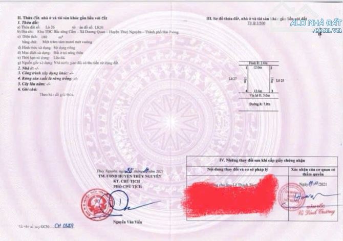 Cc gửi bán Lô biệt thự 180m2 LK01TĐC Áp Tràn - KĐT Bắc Sông Cấm- P.Dương Quan. - 2