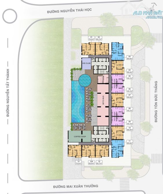 Bán nhanh giá cắt lỗ căn hộ 3PN 500 triệu dự án Grand Center Quy Nhơn bàn giao quý II/2026 - 1