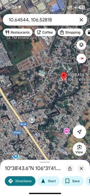 Chủ gửi bán lô đất đường Long Bình, xã Long Hiệp, Bến Lức, Long An 730triệu - 3