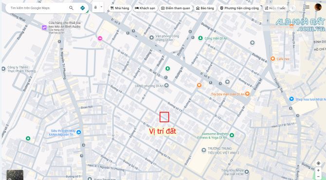 Bán đất 5x24m, đường số 14 Trung Tâm Hành Chính Dĩ An p.Dĩ An kế trường Việt Anh - 3