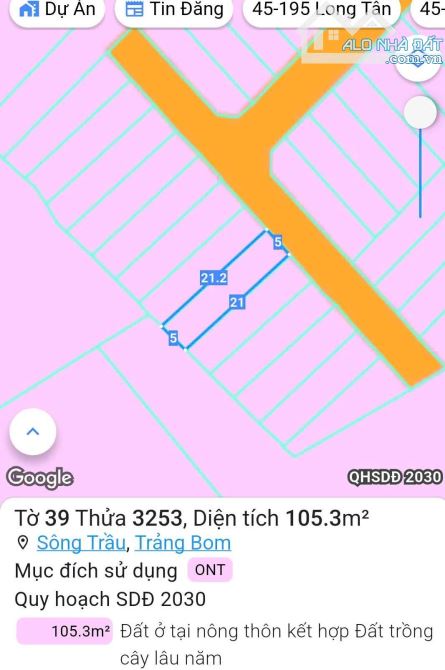 Bán đất xã Trảng Bom, cạnh thác Đá Hàn, mua ở đầu tư 105m2 giá 899 tr - 4