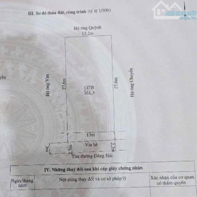 Bán lô đất siêu to mặt đường Đằng Hải quận Hải An