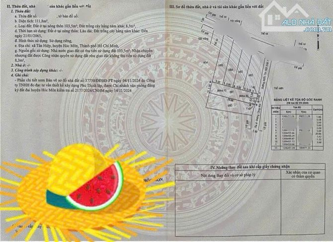 Bán căn nhà cấp 4 112m2 tại Huỳnh Thị Mài, Tân Hiệp, Hóc Môn giá 740 triệu thương lượng