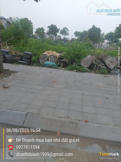 Bán lô đất LK 2-12 Khu đấu giá Vân Hà Thư Lâm 134m2