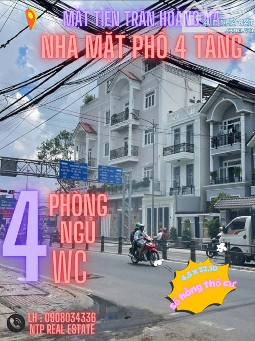 NHÀ 4 TẦNG MẶT TIỀN TRẦN HOÀNG NA CẦN THƠ
