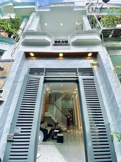 Nhà mới, đẹp, 3 PN, 41m2, full nội thất, nở hậu, hẻm 1 sẹc, Phạm Văn Chiêu, Gò Vấp