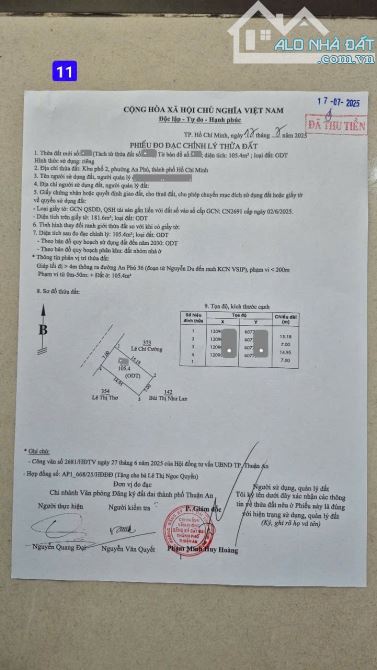 2,25Tỷ TL🔥Bán 5 Lô đất gần đường Nguyễn Du, gần KCN Vsip 1, p.An Phú, Tp.Thuận An - 11