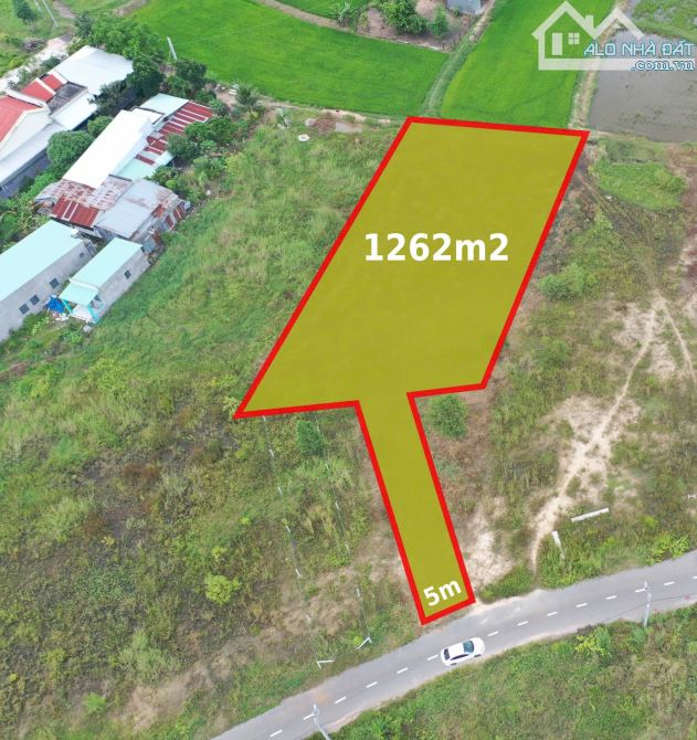 lô đất biệt thự 1262m2 có 400m thổ cư ngay TTHC Đất Đỏ gần biển Phước Hải - 1