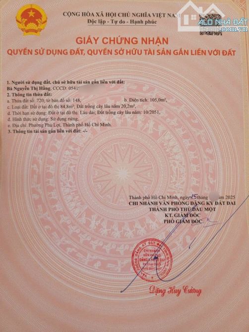 Bán đất ngay chợ ngay KDC Hiệp Thành 1, Tp Thủ Dầu Một cũ. - 1