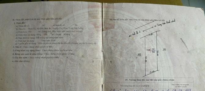 Cần vốn bán lô đất mặt tiền đường nhựa xã Đắk Búk So, Tuy Đức, Đắc Nông; - 1