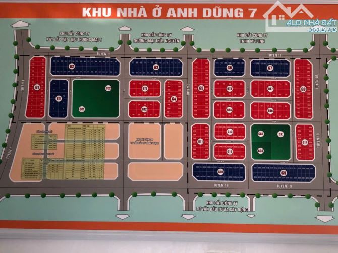 Bán đất phân lô 180m2 khu đô thị Anh Dũng, vị trí đẹp, không lầm lỗi giá chỉ 4.3 tỷ. - 1