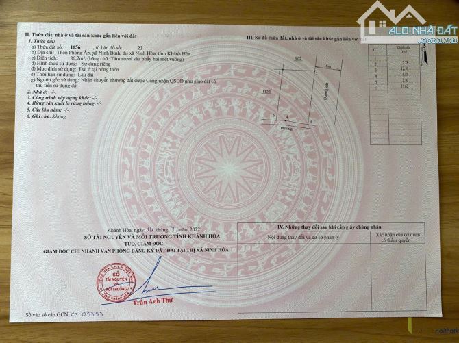 Bán đất tặng kèm dãy nhà trọ Ninh Bình, Ninh Hoà giá quá rẻ có sẳn dòng tiền - 1