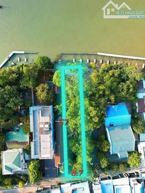 Lô biệt thự đất vườn ven sông Hiệp Hoà   - Diện tích 8,7x57= 507m2  - Sổ riêng có 480m2 th - 1