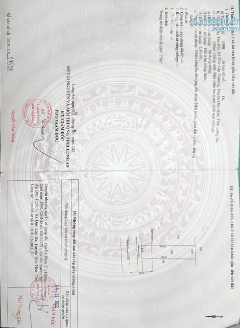 CHÍNH CHỦ CẦN RA GẤP LÔ ĐẤT 6 NGANG GIÁ CHỈ 1.7 TỶ ẤP TÂN HỘI ĐỨC LẬP ĐƯỜNG TƯƠNG LAI 14M. - 2