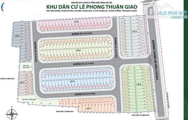 67,5Tỷ TL🔥Bán Sỉ 21 Lô đất KDC Lê Phong Thuận Giao, P.Thuận Giao, Tp.Thuận An - 2